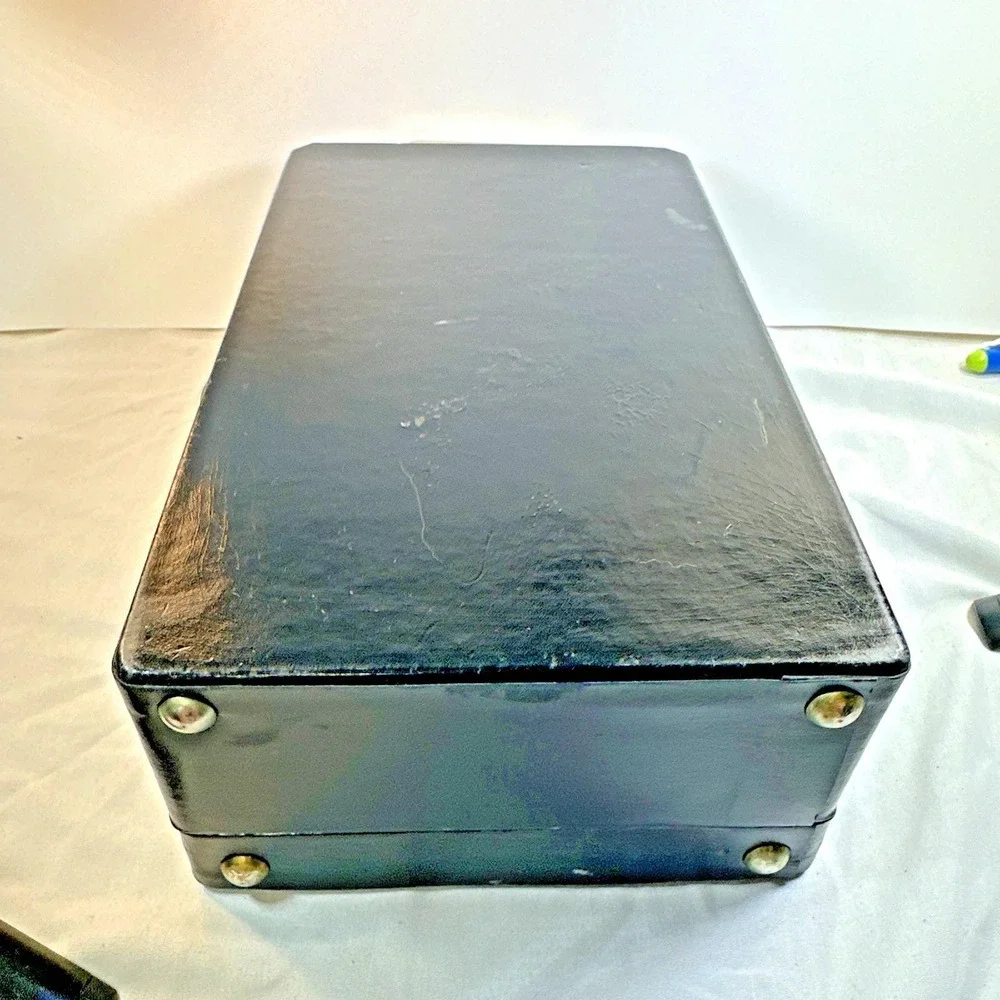 Vintage Trav-L-Bar By Ever Wear Travel Bar 8 Peice Set Black Case GVC
